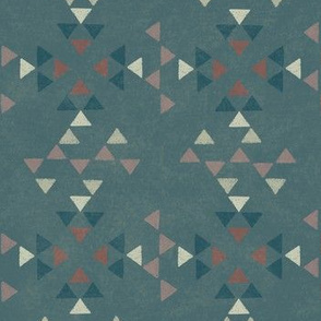 Desert Modern Triangles Blue