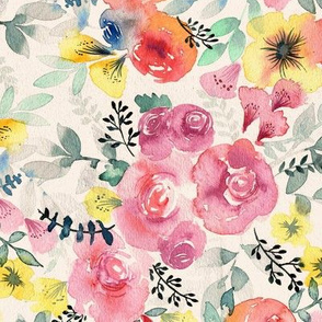 Watercolor Flowers Wallpaper