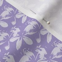 frangipani - violet - small - painting effect
