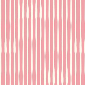 Pink Irregular Vertical Stripes