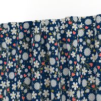 Dancing Blossom - Navy