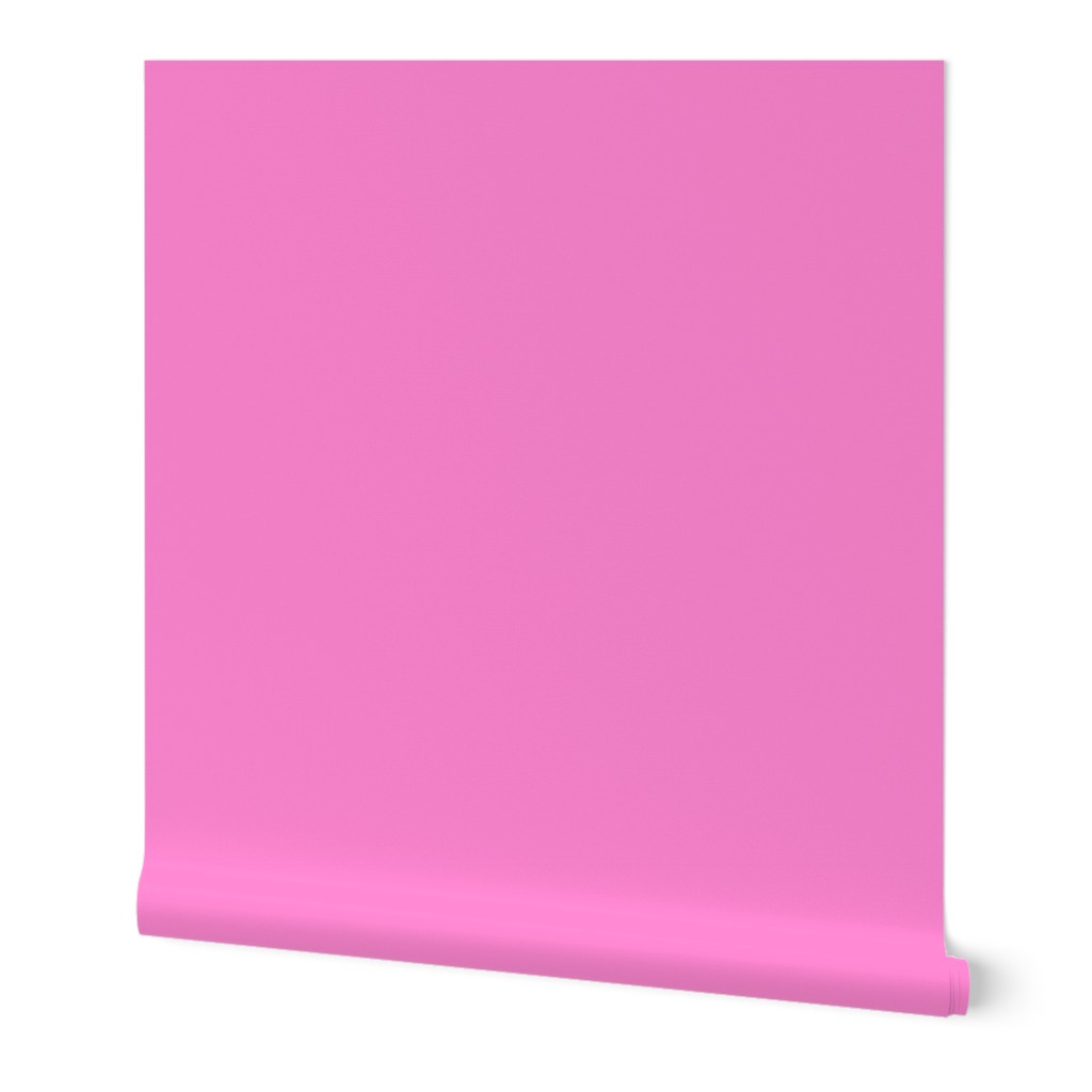 Bubble Gum Pink solid color ef85cd