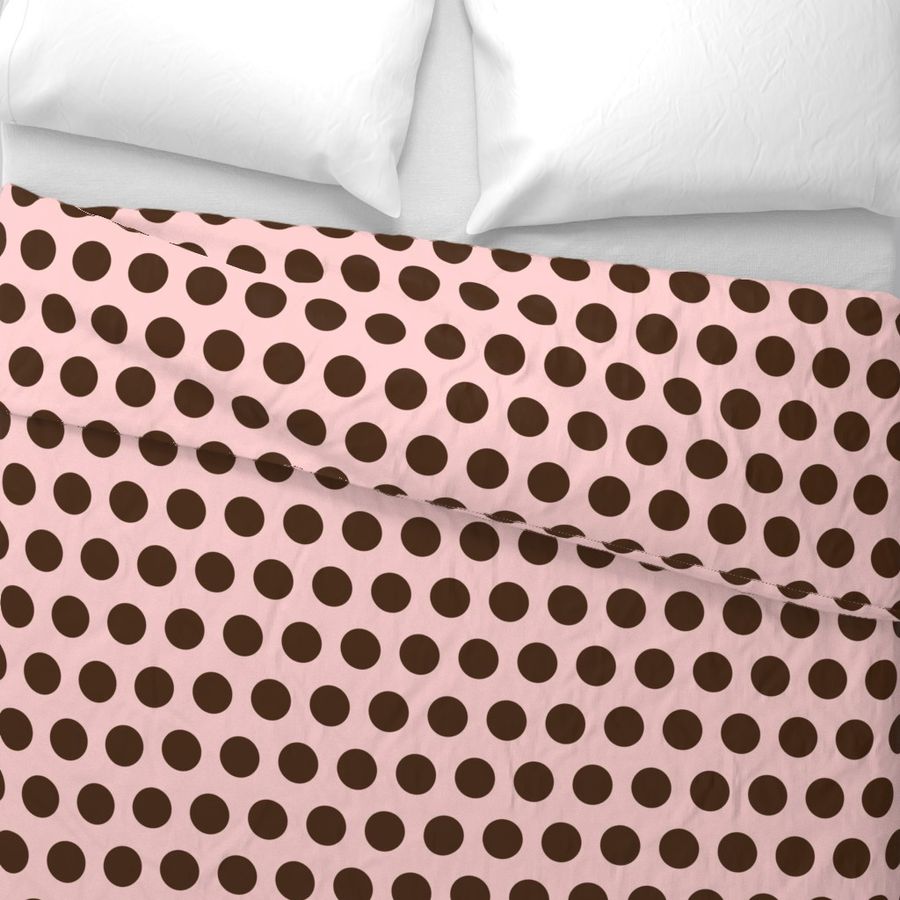 polka dot - soft pink/brown