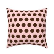 polka dot - soft pink/brown