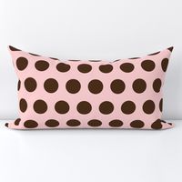 polka dot - soft pink/brown