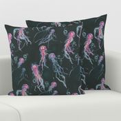 Black & Pink Jellyfish Large- Aquatic Haven Collection