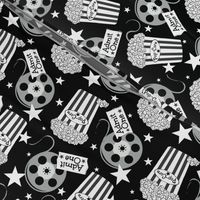 VIP Movie Night / Theater Pop-Corn   starry black and white -small  