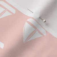 sailboats - nautical - pink  (90)  LAD19BS 