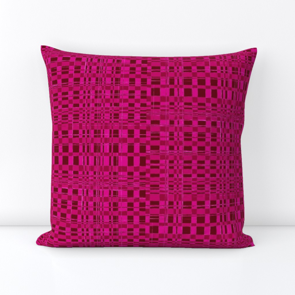 Digital Rattan Texture in Pink and Red