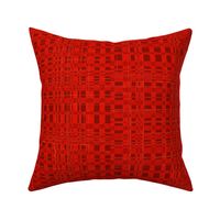 Digital Rattan Texture in Red-Orange