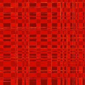 Digital Rattan Texture in Red-Orange