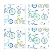 Bicycle Parade Blue