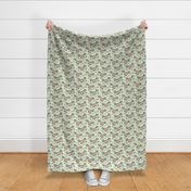 Sloths Hanging In The Forest - pale green, medium scale