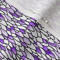 Feathers and Scales - Purple