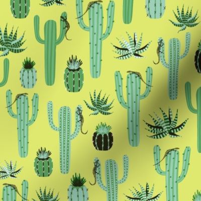 cactus - lime background