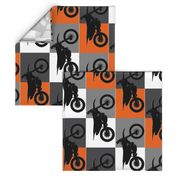 Team Orange Checker Silhouette KTM