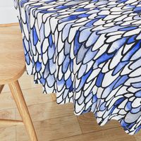 Feathers and Scales - Blue - Large