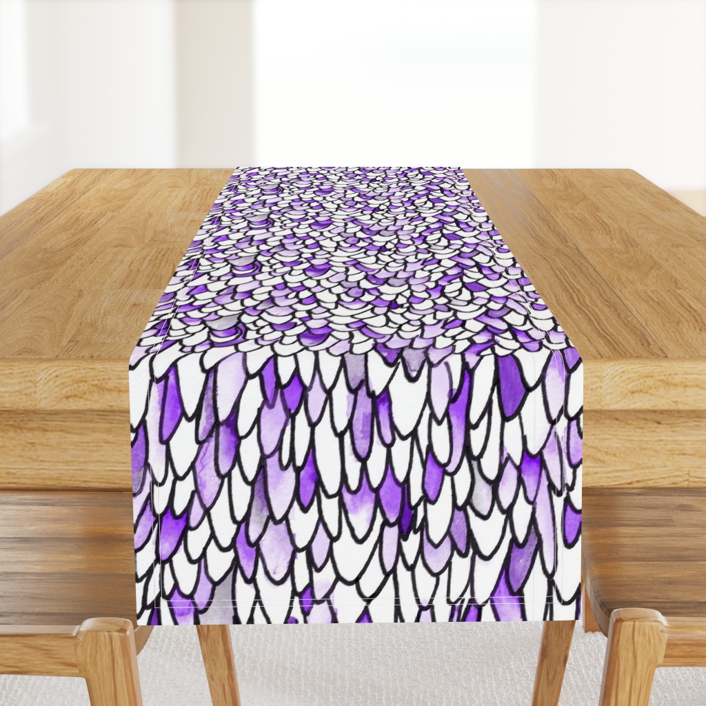 Feathers and Scales - Purple - Large