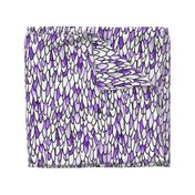 Feathers and Scales - Purple - Large