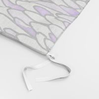 Feathers and Scales - Purple - Large