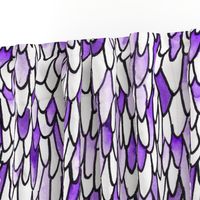 Feathers and Scales - Purple - Large