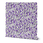 Feathers and Scales - Purple - Large