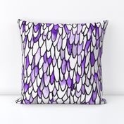 Feathers and Scales - Purple - Large