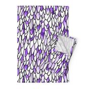 Feathers and Scales - Purple - Large