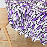 Feathers and Scales - Purple - Large