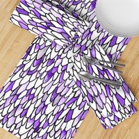 Feathers and Scales - Purple - Large