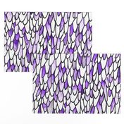 Feathers and Scales - Purple - Large