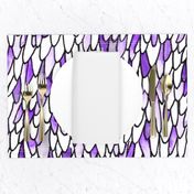 Feathers and Scales - Purple - Large