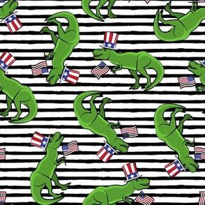 Uncle Sam Trex - Patriotic Flag - Black Stripes LAD19