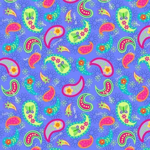 Paisley Periwinkle Small