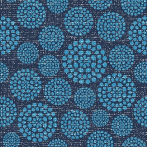 Retro textured dots circles MCM Blue Jeans