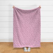 Hooked on minimal new trend abstract pattern hooks and curves summer pink JUMBO