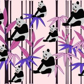 Bamboo Pandas - Pink 