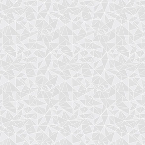 Ice, Powder, and Off White Geometric Stained Glass Fabric Pattern // Cream Geo Trendy Hipster Kids Nursery Baby Design Earth Tones 