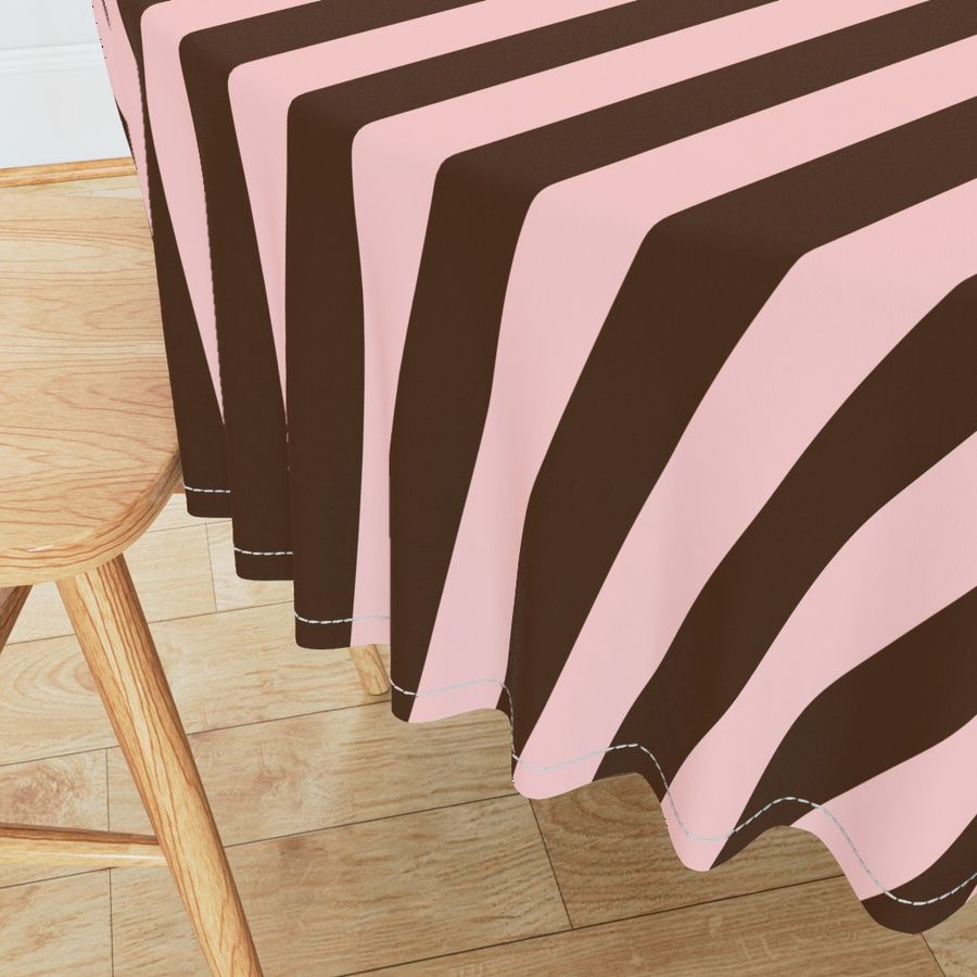 Brown and Soft Pink-stripe