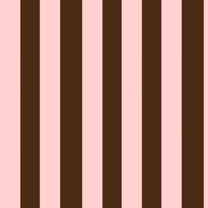 Brown and Soft Pink-stripe