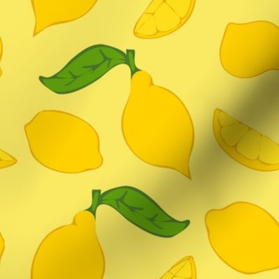 Meyer Lemons on Yellow