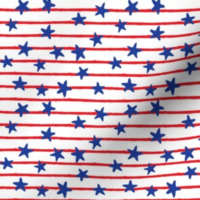 stars and stripes - red and blue  - LAD19