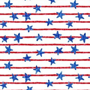 stars and stripes - red and blue textured  - LAD19