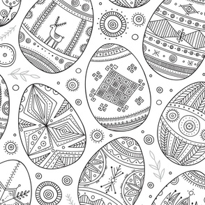 easter eggs pattern