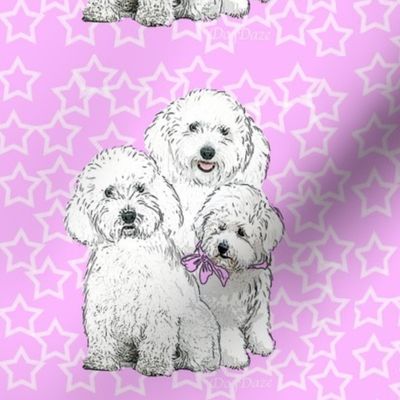 Bichon Frize fabric