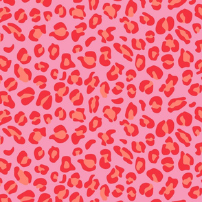 Leopard Spots Small (Pink, Red and Coral)