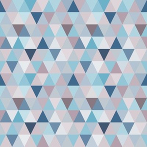 Mauve Blue Triangles