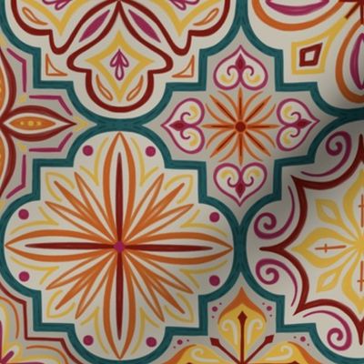 Colourful Boho Moroccan Tile