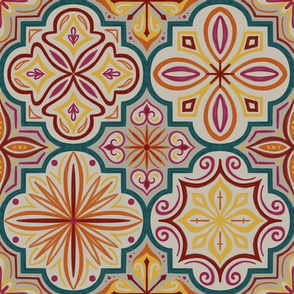 Colourful Boho Moroccan Tile