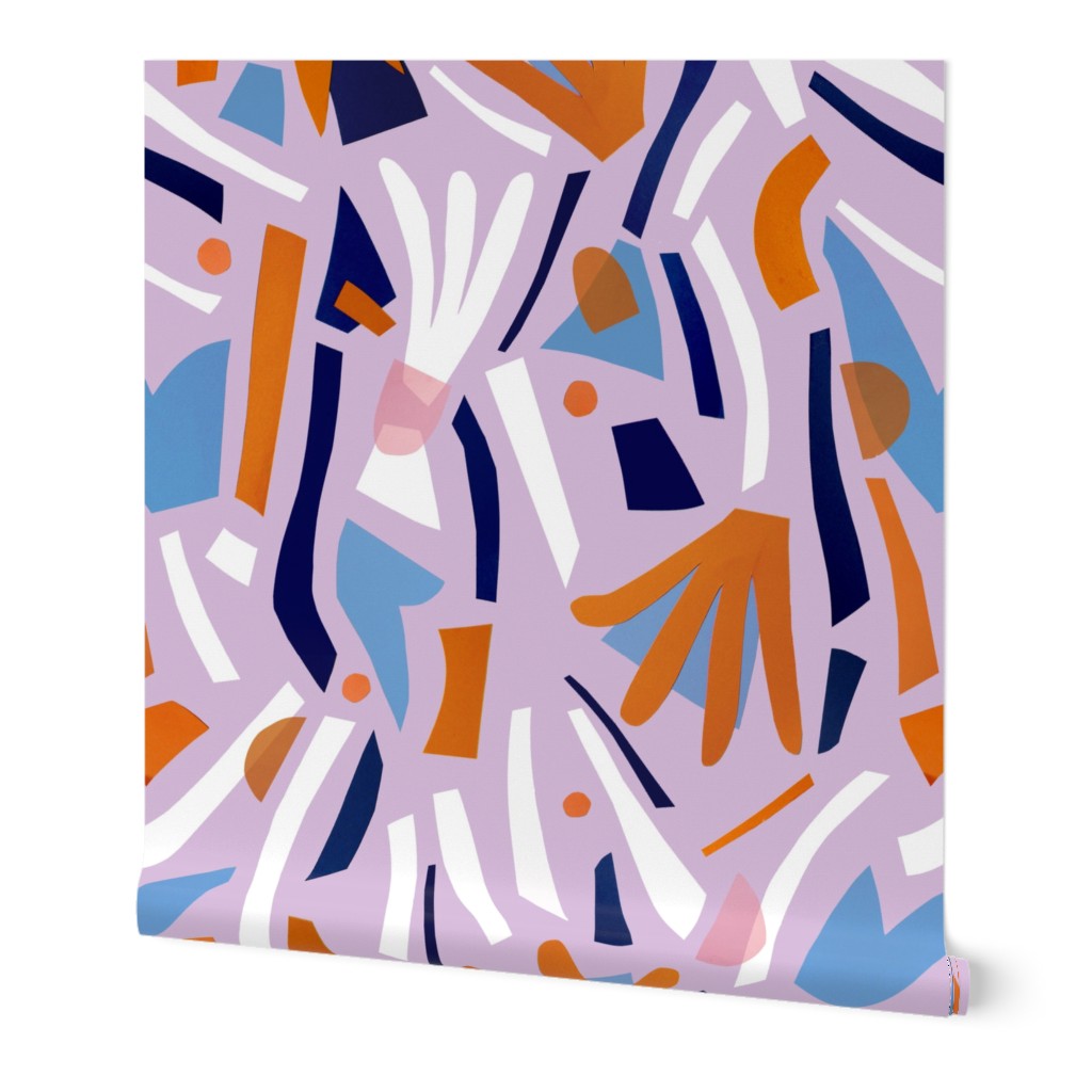 Flowerbed V - Abstract Cut Paper Floral Print